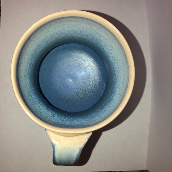 HANDMADE Coffee Mug Tea Cup Dipped Porcelain w/ Lace Mandala Base One-of-a-Kind - Picture 4 of 14